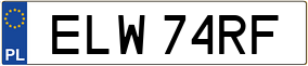 Trailer License Plate